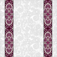 lace border stripe in ornate floral background N20