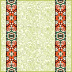lace border stripe in ornate floral background vector illustrat N9