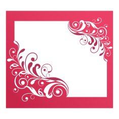 Vintage Floral Frame N22