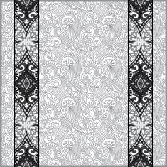 grey lace border stripe in ornate floral background black and