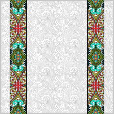 lace border stripe in ornate floral background vector illustrat N14