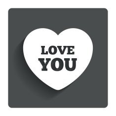 Heart sign icon Love you symbol N3