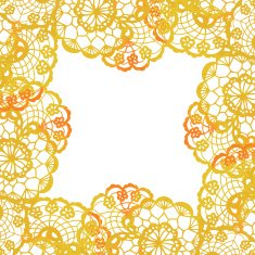 Lacy elegant frame Invitation card N3