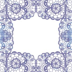 Lacy elegant frame Invitation card N4