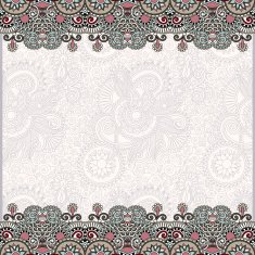 ornate floral background with ornament stripe N4