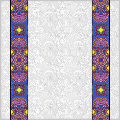 lace border stripe in ornate floral background vector illustrat N19