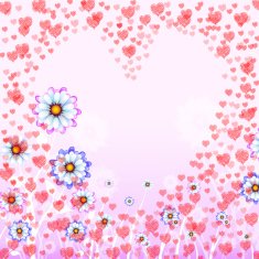 Hearts Copyspace Represents Valentine Day And Copy-Space