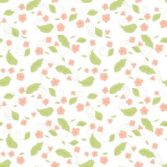 Beautiful seamless floral background with flowers and leaves N2