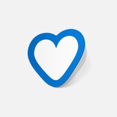paper sticker Valentine's day Heart N4