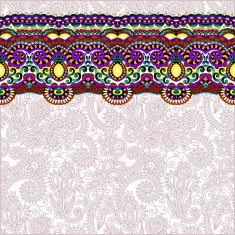 ornate floral background with ornament stripe N8