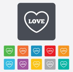 Heart sign icon Love symbol N13