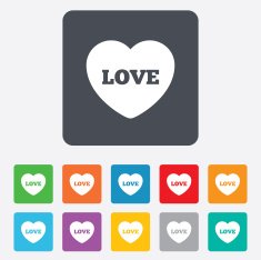Heart sign icon Love symbol N14