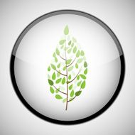 Tree in circle frame Icon concept N3