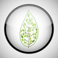 Tree in circle frame Icon concept N5