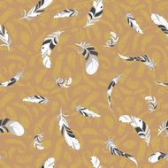 feather pattern vector background