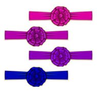 Set of elegant silk colored bows