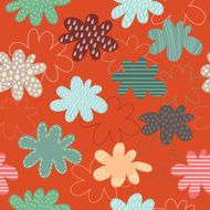 Colorful seamless childish texture with clouds Doodle striped c N2