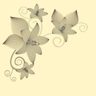 Stylized flower background N2