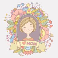 Greeting card with mother
