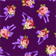 pattern of a rose and ribbon N6