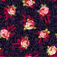 pattern of a rose and ribbon N9