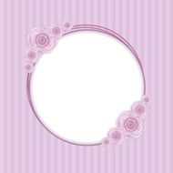Romantic Flower Vintage Invitation Card Vector Background