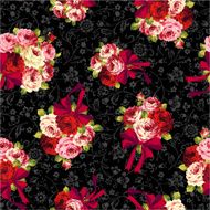 pattern of rose and ribbon N2