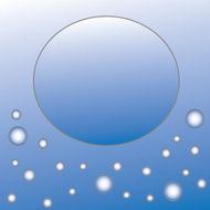 abstract circle with space for text on blue background