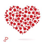 card with hearts Valentine&#039;s Day N2