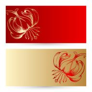 Two vector invitation cards