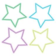 abstract colorful star on white background