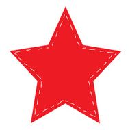 abstract red star on white background