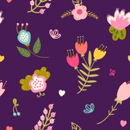 Beautiful floral seamless pattern N34