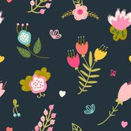 Beautiful floral seamless pattern N36