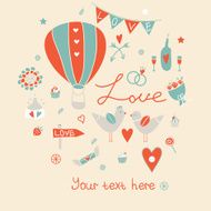 Vintage wedding background