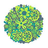 doodle flowers buquet