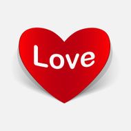 paper sticker Heart Love N3