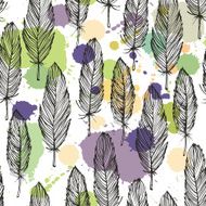 Spotted feather seamless