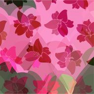 Floral pattern seamless retro Anemones