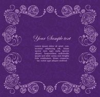 Ornamental frame with roses N10