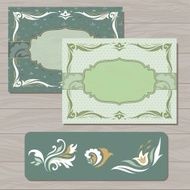 Cards vector template