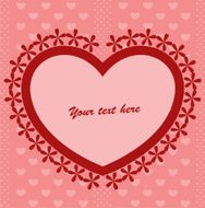 Red background with heart