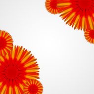 Abstract Colorful Background with Flowers Vector Illustration N12