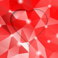 Valentines day Modern abstract background illustration with red hearts N3