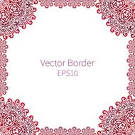lacy vector wedding card template abstract circle floral ornament good N19