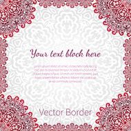 lacy vector wedding card template abstract circle floral ornament good N20