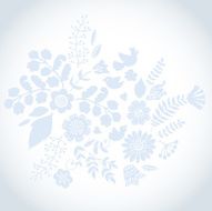 Delicate floral composition