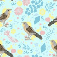 decorative pattern with birds N2