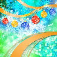 Winter delightful snowfall background N102