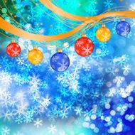 Winter delightful snowfall background N104